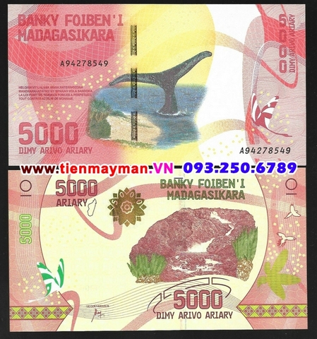 Madagascar 5000 Ariary 2017 UNC