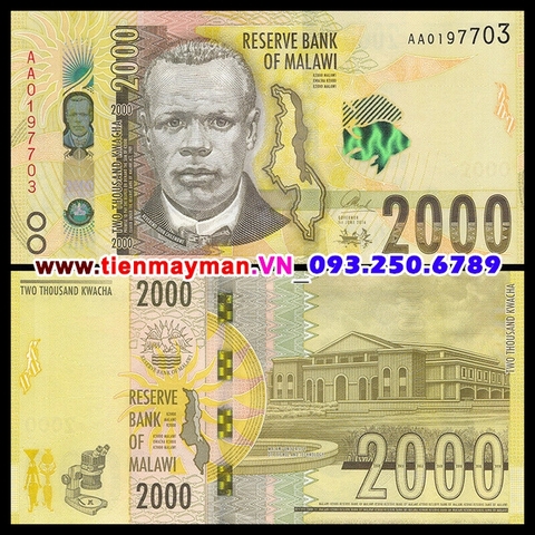 Malawi 2000 Kwacha 2016 UNC