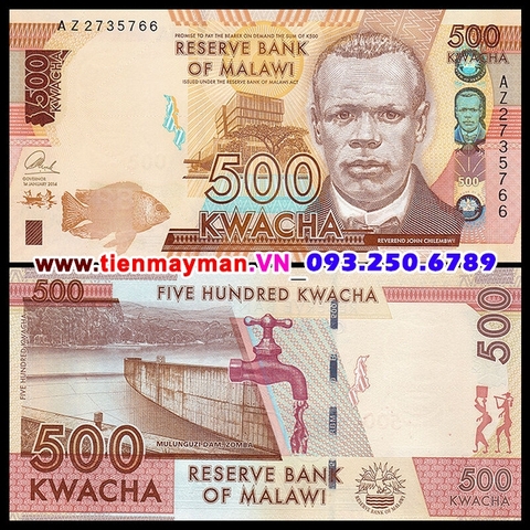 Malawi 500 Kwacha 2016 UNC