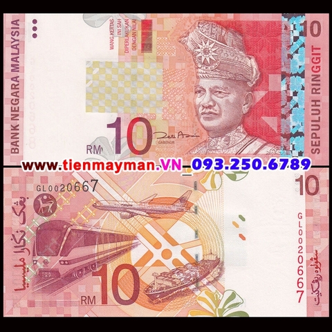 Malaysia 10 Ringgit 2004 UNC