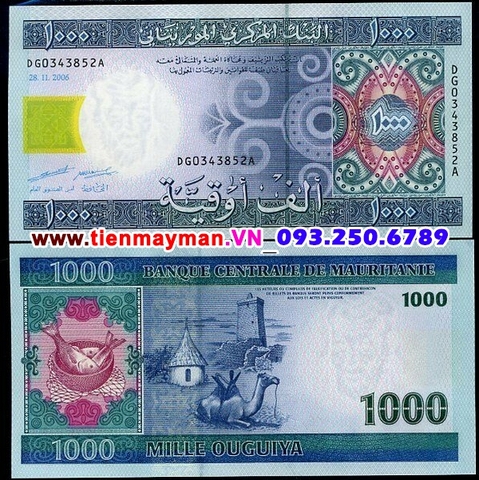 Mauritania 1000 Ouguiya 2006 UNC