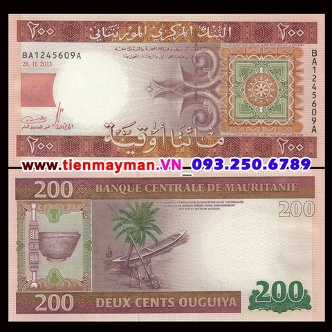 Mauritania 200 Ouguiya 2013 UNC