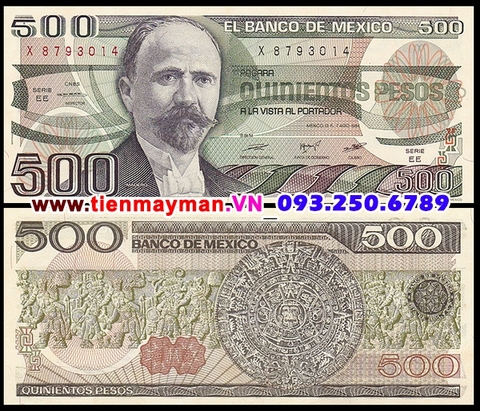 Mexico 500 Pesos 1983 UNC