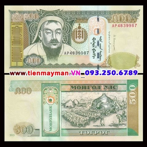 Mông Cổ - Mongolia 500 Tugrik 201 UNC