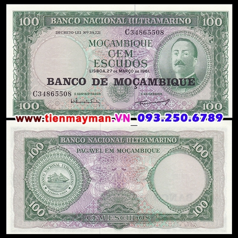 Mozambique 100 Meticais 1961 UNC