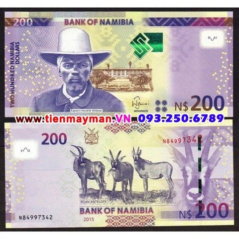 Namibia 200 Dollar 2015 UNC