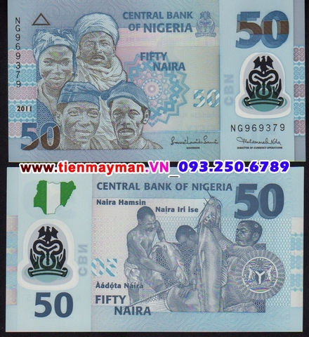 Nigeria 50 Naira 2009 UNC polymer