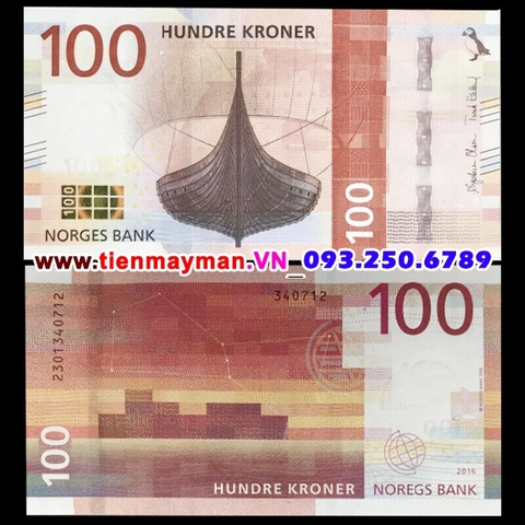 Norway - Na Uy 100 Kroner 2017 UNC