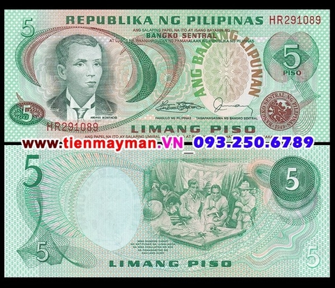 Philippines 5 Piso 1978 UNC