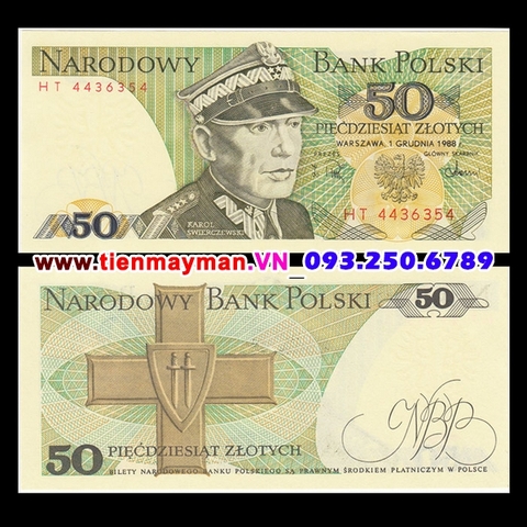 Poland -Ba Lan 50 Zlotych 1992 UNC