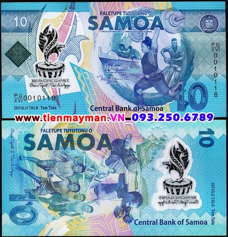 Samoa 10 Tala 2019 UNC polymer