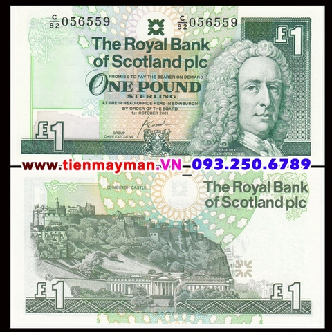 Scotland 1 Pound 2001 UNC Bank of Scotland