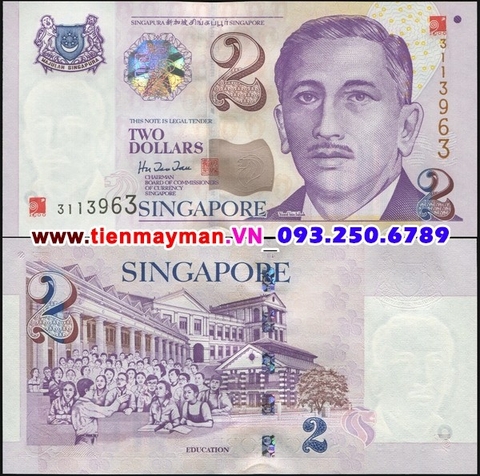 Singapore 2 Dollar 2000 UNC