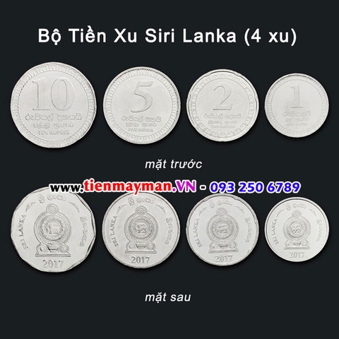 Bộ tiền xu Sri Lanka 4 xu