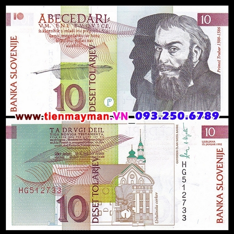 Slovenia 10 Tolarjev 1992 UNC