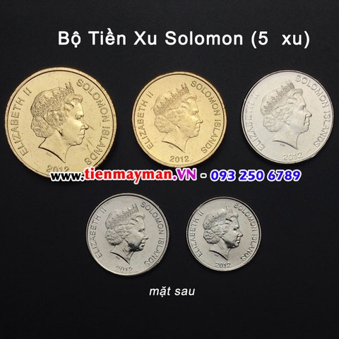 Bộ tiền xu Solomon 5 xu