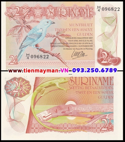 Surinam 2 1/2 Gulden 1985 UNC