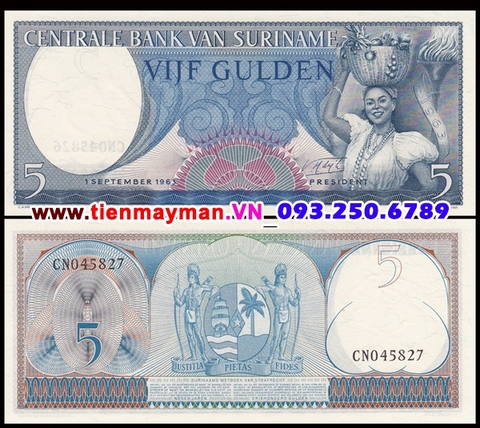 Surinam 5 Gulden 1963 UNC