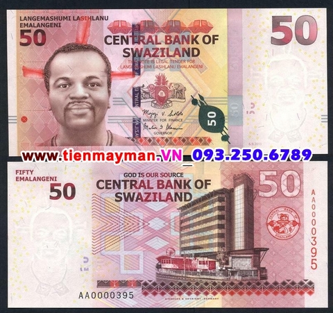 Swaziland 50 Lilangeni 2011 UNC