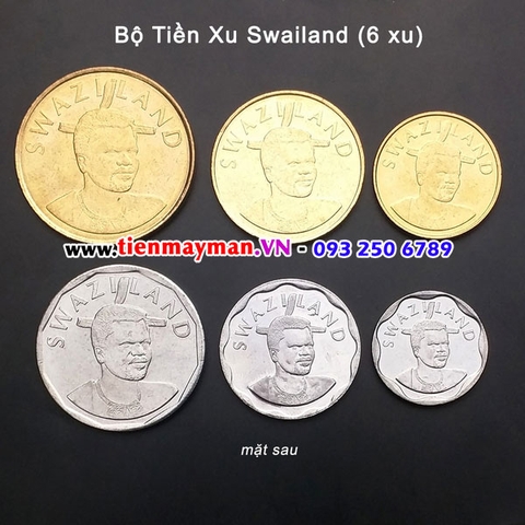 Bộ tiền xu Swaziland 6 xu