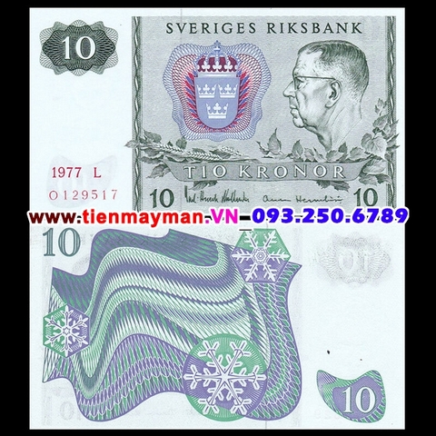 Sweden - Thuỵ Điển 10 Kronor 1985 UNC