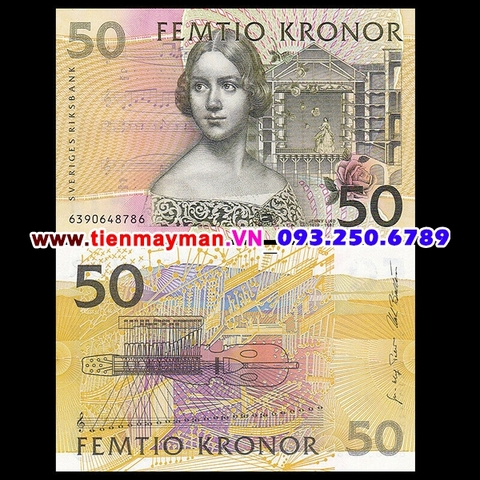 Sweden - Thuỵ Điển 50 Kronor 2008 UNC