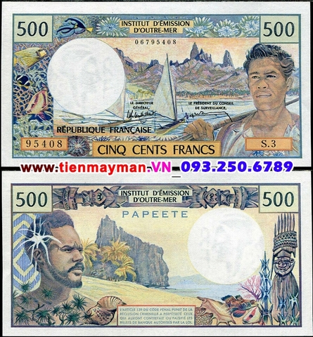 New Caledonia - Tân đảo 500 Francs 1992 UNC thuộc địa Pháp