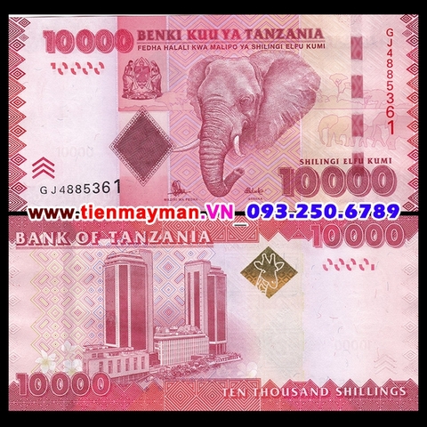 Tanzania 10000 Shillings 2010 UNC