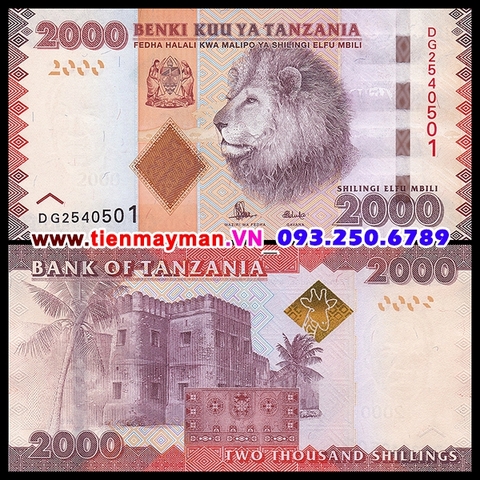 Tanzania 2000 Shillings 2010 UNC