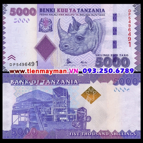 Tanzania 5000 Shillings 2010 UNC