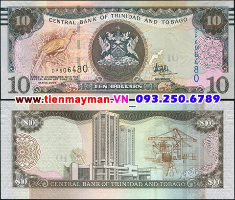 Trinidad and Tobago 10 Dollar 2006 UNC