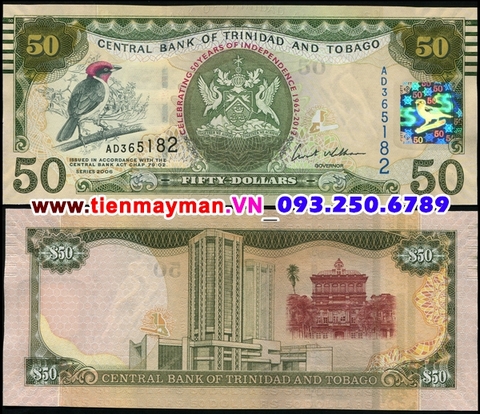 Trinidad and Tobago 50 Dollar 2012 UNC