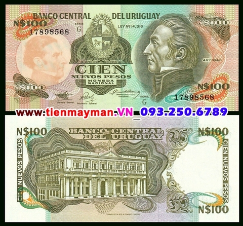 Uruguay 100 Pesos 1987 UNC