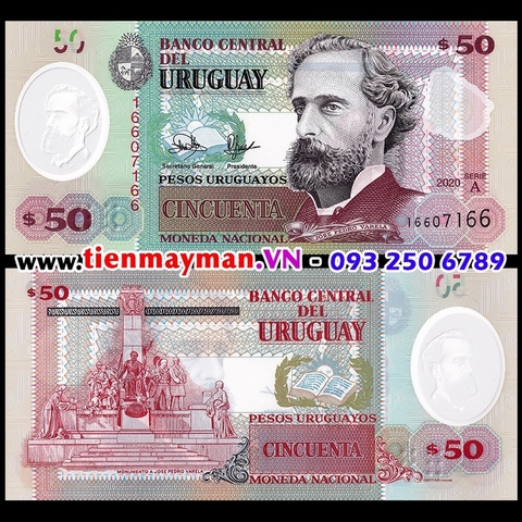 Uruguay 50 Pesos 2020 UNC Polymer