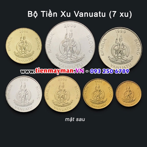 Bộ tiền xu Vanuatu 7 xu
