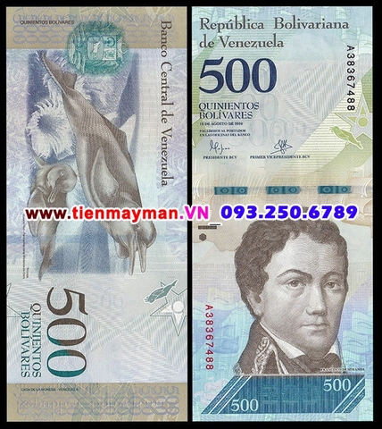 Venezuela 500 Bolivares 2016 UNC