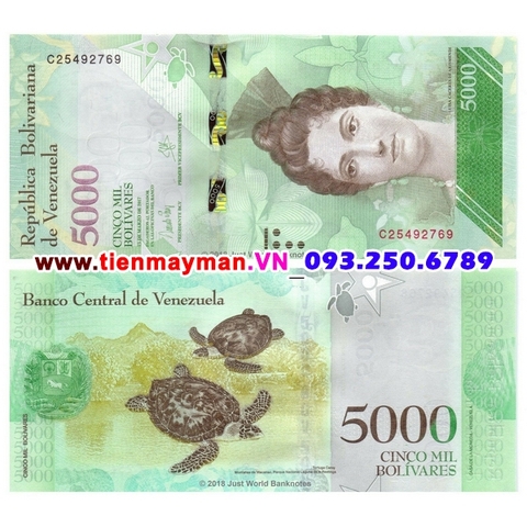 Venezuela 5000 Bolivares 2017 UNC