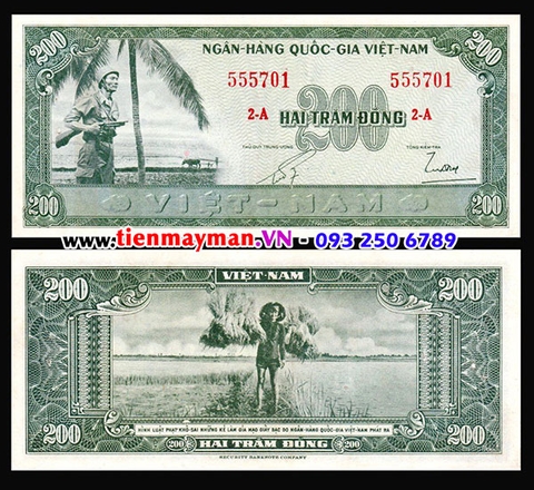200 Đồng Lính Bồng Súng 1955 [HIẾM] P-14