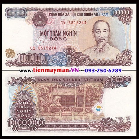 100000 Đồng 1994 | Tiền 100k giấy cotton