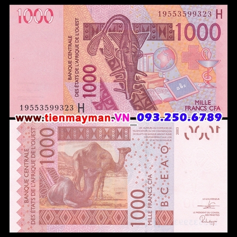 West African States - Khu vực Tây Phi 1000 Francs 2003 UNC