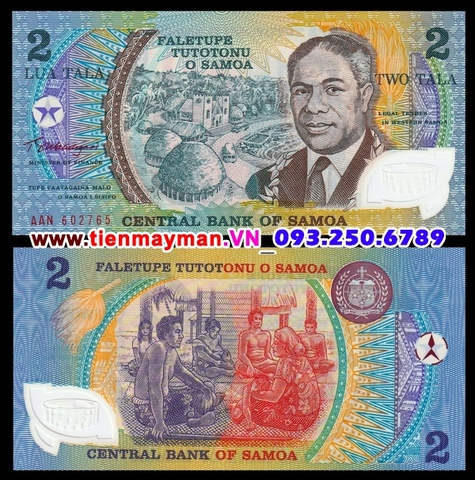 Western Samoa 2 Tala 2009 UNC polymer