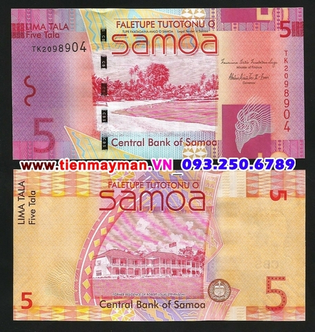 Western Samoa 5 Tala 2008 UNC