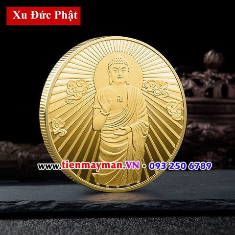 Đồng Xu Phật Tổ Như Lai Mạ Vàng