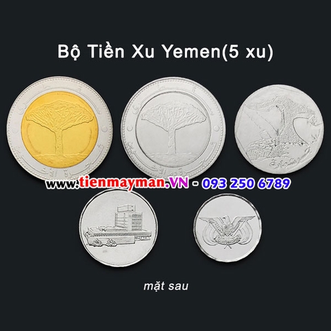 Bộ tiền xu Yemen 5 xu