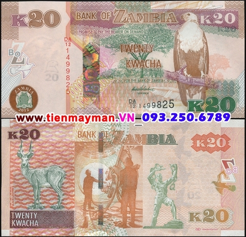 Zambia 20 Kawacha 2012 UNC