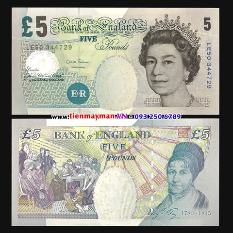 Anh - England 5 Pounds 2002 UNC