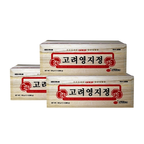 Cao Linh Chi Hộp Gỗ KGS Hàn Quốc 120g x 3 Lọ