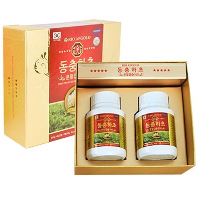 Hộp 120 Viên Đông Trùng Hạ Thảo Bio Apgold (Hộp 2 Lọ x 60 Viên)