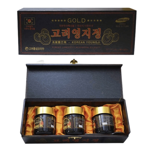 Cao Linh Chi Gold 120g x 3 Hộp Gỗ Đen Hàn Quốc