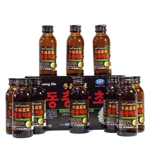 Nước Đông Trùng Hạ Thảo Dongnam Medics Hàn Quốc Hộp 10 Chai x 100ml